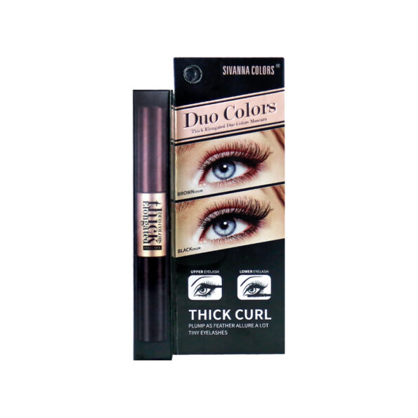 SIVANNA COLORS Thick Elongated Duo Colors Mascara