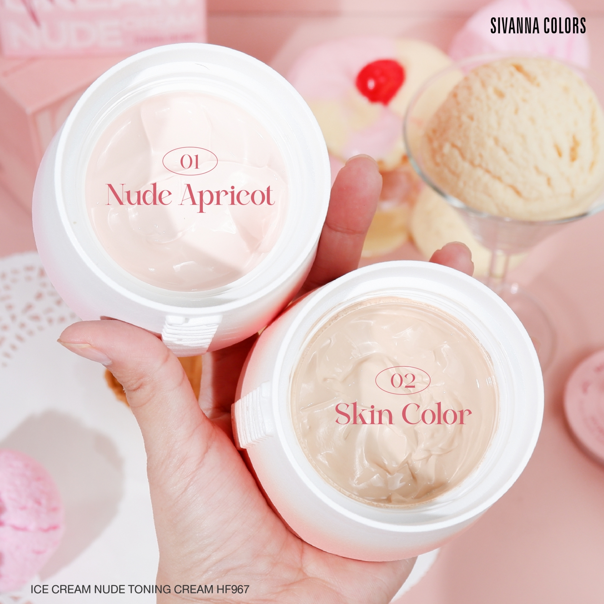 SIVANNA COLORS ICE CREAM NUDE TONING CREAM : HF967 – SIVANNA COLORS